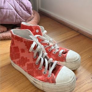 Platform converse- womens 8